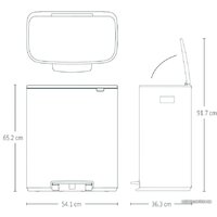 Brabantia Bo Pedal Bin 60 л (белый) Image #16