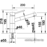 Blanco Alta-S Compact 526161 (черный/хром) Image #2