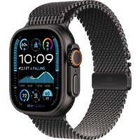Apple Watch Ultra 2 LTE 49 мм (титановый корпус, черный/черный, миланская петля L)