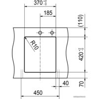Franke Kubus 2 KNG 110-37 125.0512.449 (оникс) Image #5