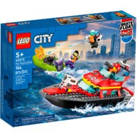 LEGO City 60373 Пожарная спасательная лодка