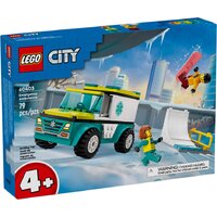 LEGO City 60403 Скорая помощь и сноубордист