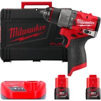 Milwaukee M12 FUEL M12FPD2-202X 4933479868 (с 2-мя АКБ 2 Ач, кейс)
