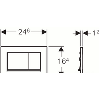 Geberit Sigma 30 115.883.KK.1 (белый/золотистый) Image #2