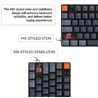 Keychron K5 SE RGB K5SE-E1 (Keychron Low Profile Optical Red, нет кириллицы) Image #7