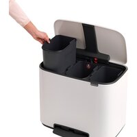 Brabantia Bo Pedal Bin 3 x 11л (белый) Image #4