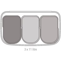 Brabantia Bo Pedal Bin 3 x 11л (белый) Image #12