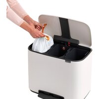 Brabantia Bo Pedal Bin 3 x 11л (белый) Image #5