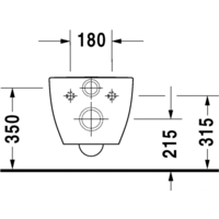 Duravit Rimless Happy D.2 2222090000 (без сиденья) Image #5