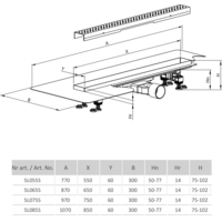 Radaway Slim 950 5L095S+5R095SGW Image #5