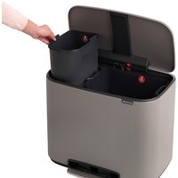 Brabantia Bo Pedal Bin 11л + 23л (минерально-серый) Image #5