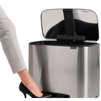 Brabantia Bo Pedal Bin 11л + 23л (стальной матовый) Image #7