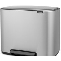 Brabantia Bo Pedal Bin 11л + 23л (стальной матовый) Image #2