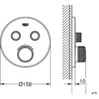 Grohe Grohtherm SmartControl 29119DA0 (теплый закат) Image #2
