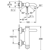 Grohe Essence New 33624AL1 (темный графит, матовый) Image #2