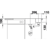 Blanco Axia III 6 S (разделочная доска из стекла, темная скала) Image #4