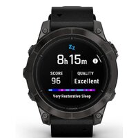 Garmin Epix Pro Gen 2 Sapphire 47 мм (карбоново-серый титан/черный, с кожаным и силиконовым ремешками) Image #8