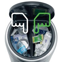 Brabantia Touch Bin Recycle 2 x 20 л (стальной защитой от отпечатков) Image #11
