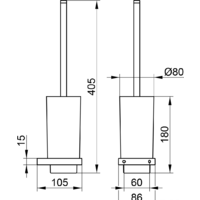 Keuco Edition 11 11164019000 (хром/матовое стекло) Image #2