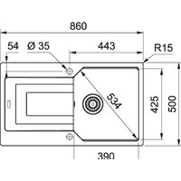 Franke Urban UBG 611-86 (графит) Image #2