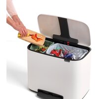 Brabantia Bo Pedal Bin 11л + 23л (белый) Image #6