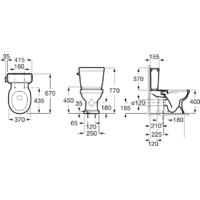 Roca Carmen Rimless 3420A7000 (без бачка, без сиденья) Image #2