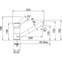 Franke Sinta с выдвижным шлангом Хром/Ваниль [115.0297.494] Image #2