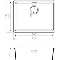 Omoikiri Kata 54-U BL Image #2