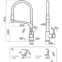 Omoikiri Sinto 2 Plus-LG-BL (светлое золото/черный) Image #2
