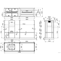 Faber T-Shelf EV8 BK Matt A180 325.0606.131 Image #7
