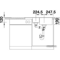 Blanco Legra 6S Compact (антрацит) [521302] Image #5