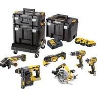 DeWalt DCK685P3T (болгарка, перфоратор, циркулярка, шуруповерт, винтоверт, реноватор, 3 АКБ, кейс)