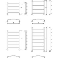 Luxon FR 80x50 (нижнее подключение) Image #2