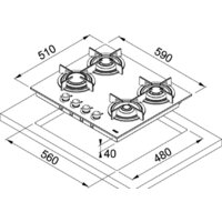 Franke FHCR 604 4G HE BK C Image #2