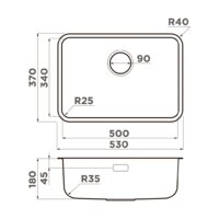 Omoikiri Omi 53-U/I-IN Ultra Mini (нержавеющая сталь) Image #2