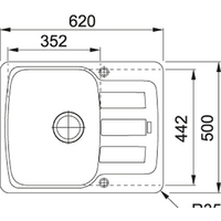 Franke Antea AZG 611-62 (графит) Image #2