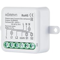 Hommyn zigbee 2 канала RLZBNN02 (без нейтрали) Image #2