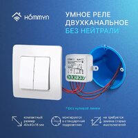 Hommyn zigbee 2 канала RLZBNN02 (без нейтрали) Image #6