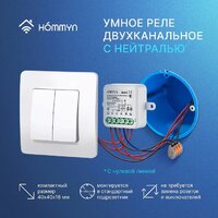 Hommyn zigbee 2 канала RLZBN02 (с нейтралью) Image #6