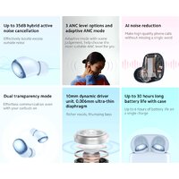 Xiaomi Redmi Buds 4 M2137E1 (белый, международная версия) Image #5