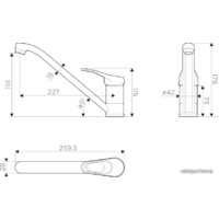 Omoikiri Kado-BN (нержавеющая сталь) Image #2