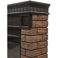 Firelight Bricks Wood 25 (камень темный/шпон венге) Image #4