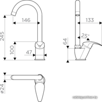 Omoikiri Umi-C (хром) Image #2