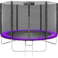 Atlas Sport 252 см - 8ft Basic (с лестницей, внешняя сетка, сливовый)