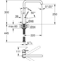 Grohe Essence 30269GL0 (холодный рассвет) Image #2