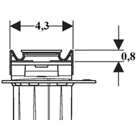 Geberit CleanLine20 154.450.KS.1 (нержавеющая сталь) Image #8