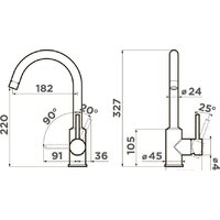 Omoikiri Shinagawa-P-BL (черный) Image #2