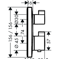 Hansgrohe Ecostat Square 15712000 Image #2