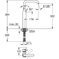 Grohe Essence New 32901DC1 (сталь) Image #2