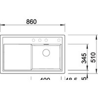 Blanco Zenar 45 S (правая, алюметаллик) Image #3